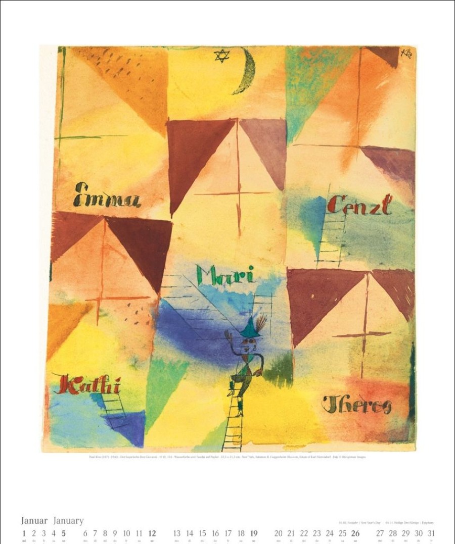 Clearance Weingarten Paul Klee Kalender 2025