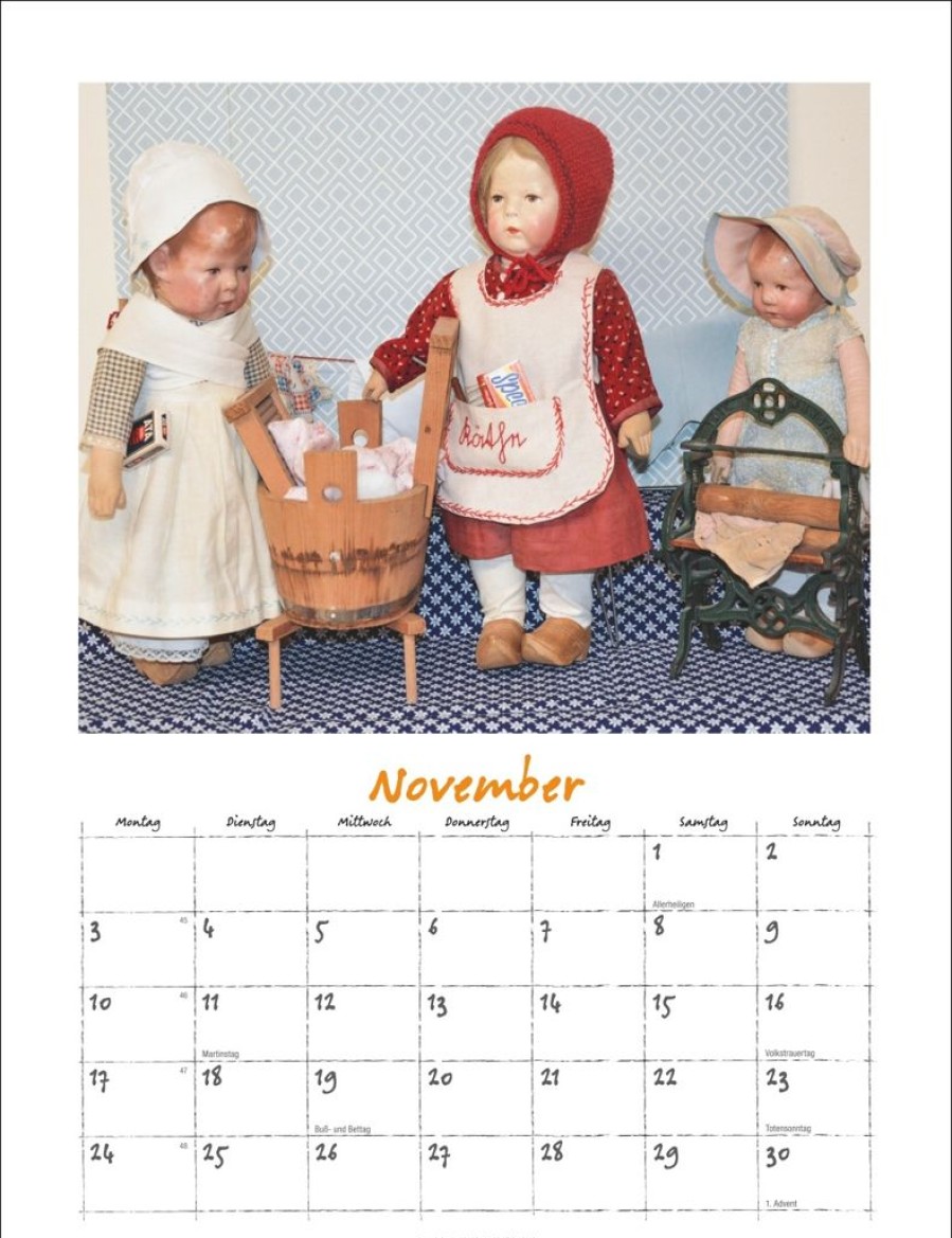 Online Weingarten Kathe Kruse Puppen Kalender 2025 Artcalendaris